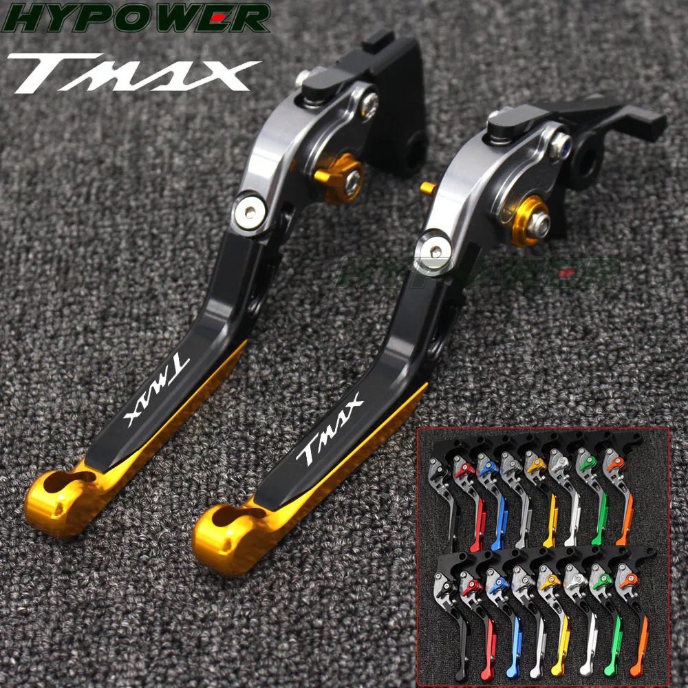 CNC Foldable&Extendable Brake Clutch Levers For Yamaha Tmax 530 TMAX 530 2012-2017 2013 2014 2015 2016Motorbike Accessories