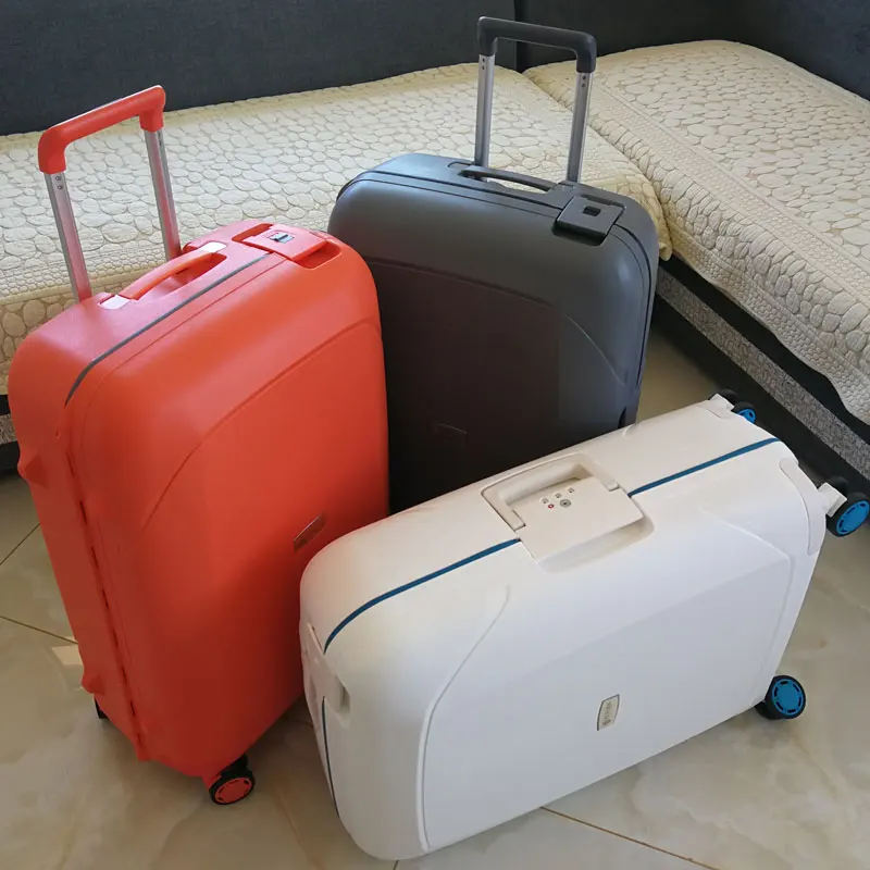 Equipaje rodante de lujo de 100% PP, Maleta de viaje giratoria, caja de envío, 20 \