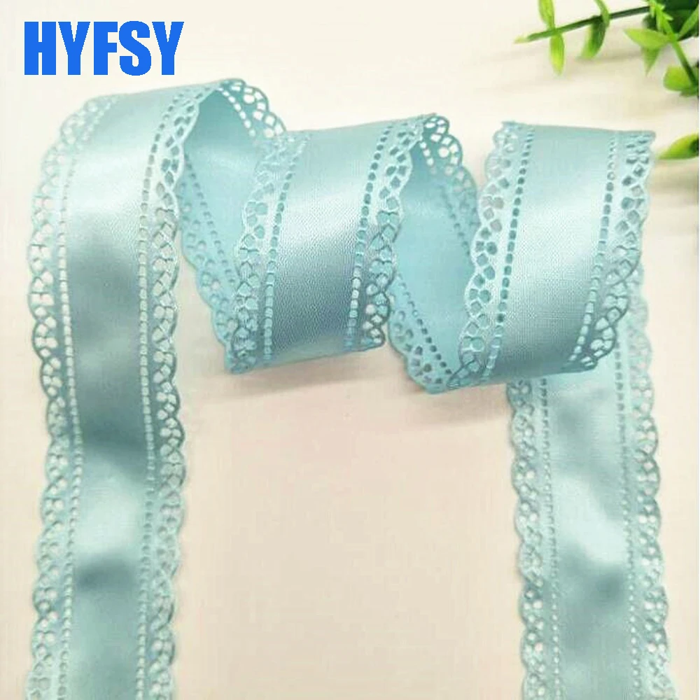 10 yard 30mm pita renda DIY hadiah kemasan hiasan kepala sabuk buatan tangan bahan satin rambut busur poliester