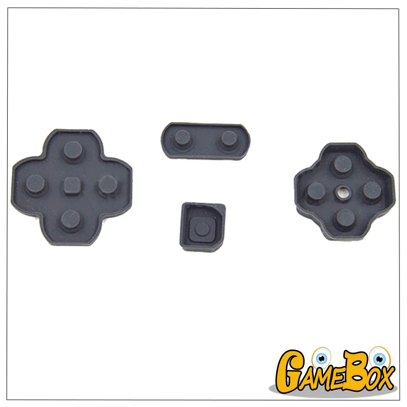 

1set/4pcs Original NEW Rubber Pad For Nintend 2DS Keypad Glue Button Conductive Adhesive Sheet