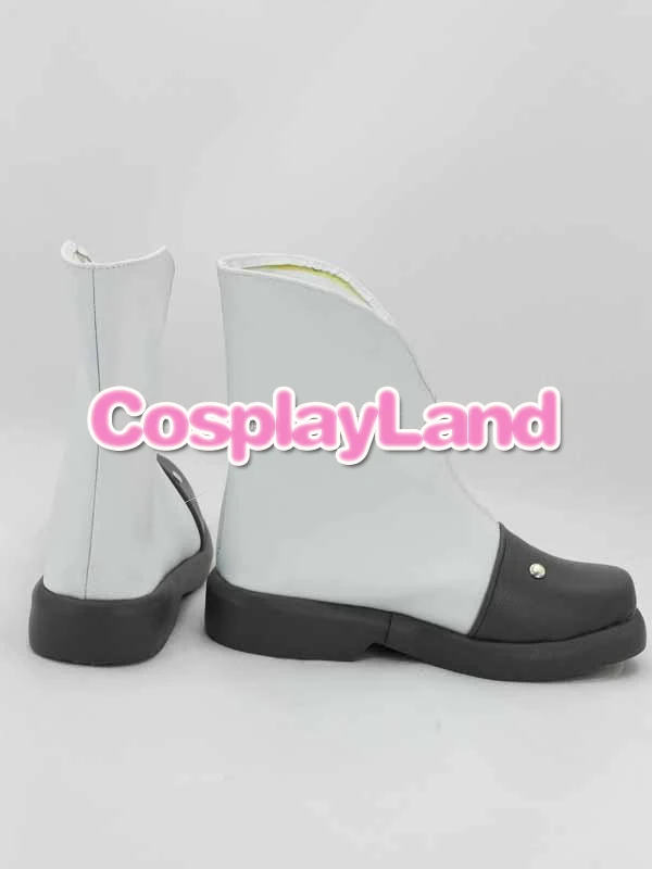 Kantai Collection Yubari White & Grey Cosplay Boots Shoes Women Cosplay Costume Party Shoes Custom Made Boots