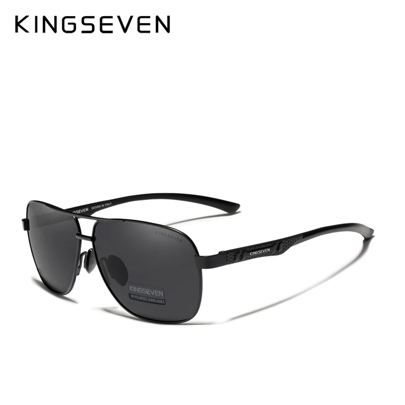 KINGSEVEN Markendesign Polarisierte Aluminium-Sonnenbrille für Herren, Blau Verspiegelte Sonnenbrille, Fahrbrille, Eyewear, Gafas De Sol