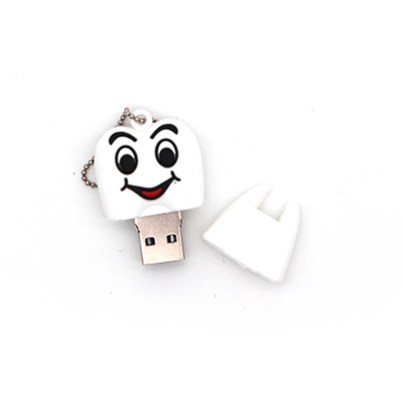 New Style Cute Cartoon Tooth Pen Drive 4GB 8GB 16GB 32GB 64GB Usb Flash Drive 64GB Usb 2.0 Pendrive Flash Disk Memoria Usb Stick