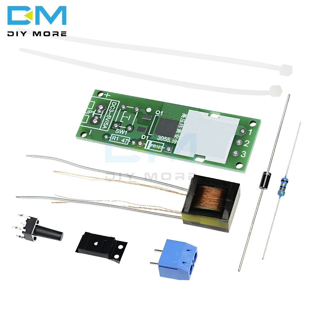 HV-1 High Voltage Igniter DIY Kit Electronic PCB BoardArc Ignition Parts Arc Generator Arc Cigarette Igniter Module PCB Board