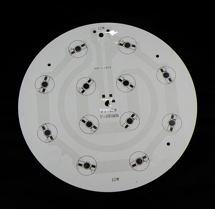 36W18W12W Circular LED High power aluminum substrate / ceiling light Modified lamp plate / Diameter 185mm Aluminum PCB LED PCB