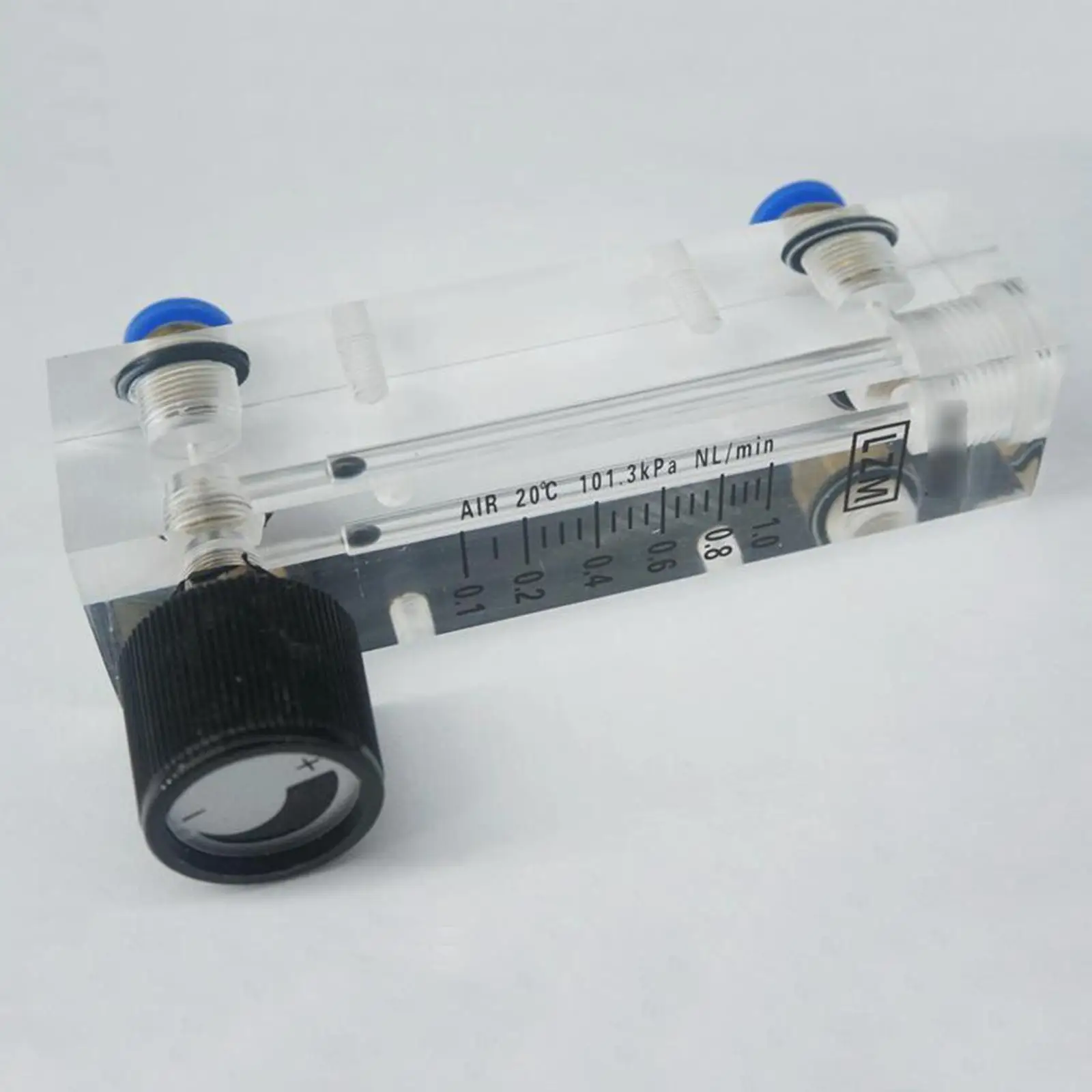 0.1-1LPM 0.2-2LPM 0.3-3LPM 0.5-5LPM 1-10LPM LZM-4T Air Panel Flowmeter Rotameter With Valve Push In Fit 6mm OD Tube