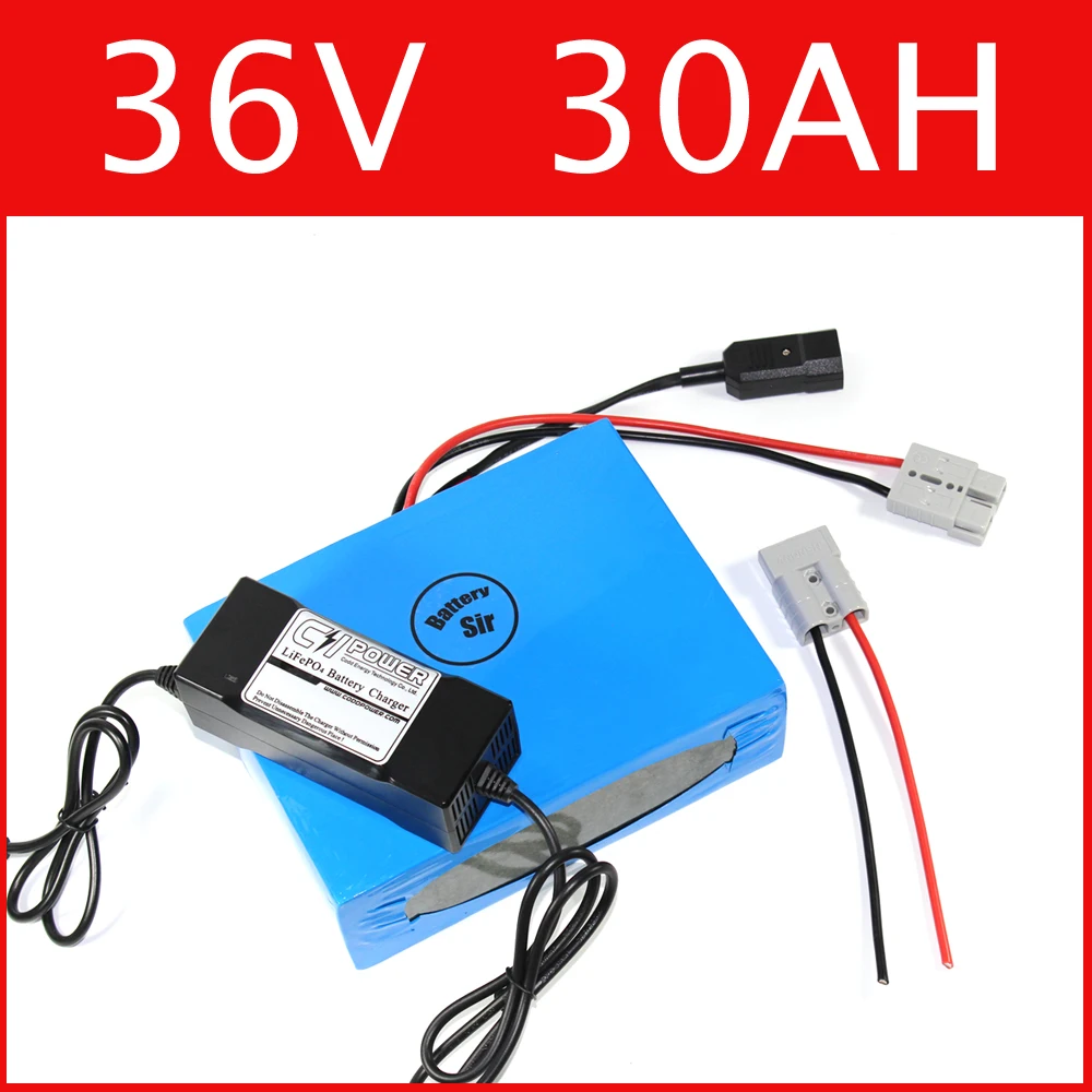 36V 30AH lithium battery super power electric bike battery 42V lithium ion battery pack + charger + BMS , Free customs duty