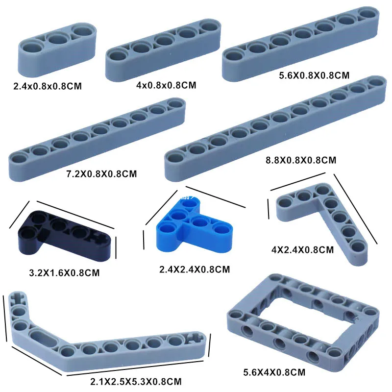 160 قطعة مكعبات بناء قطع فنية سائبة شعاع ليفتارم العاب اطفال مجموعة طوب MOC العاب اعياد ميلاد الاطفال