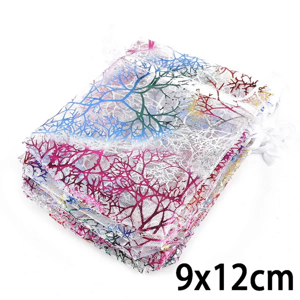 10pcs Drawstring Organza Bags for Jewellery Packaging
