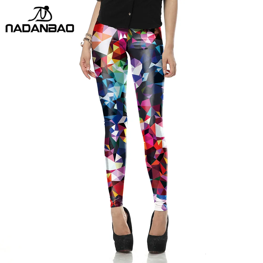 NADANBAO Autumn Legging Black Blue and Purple Objects legins Printed leggins Women leggings Sexy  Women Pants