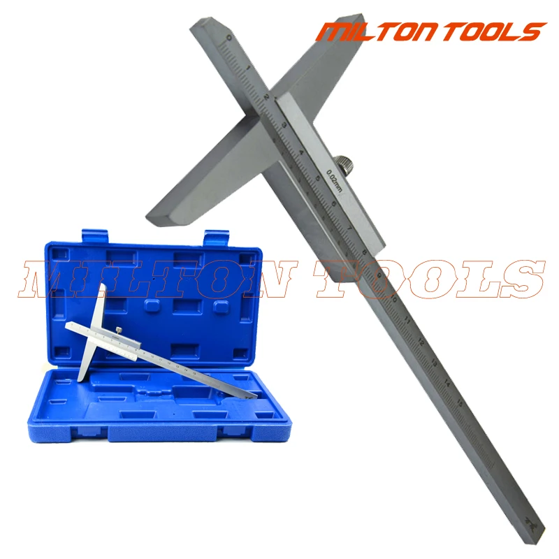 Wysokiej jakości 150mm 6 "0,02mm precyzyjna suwmiarka z noniuszem głębokości miernik głębokości narzędzie do pomiaru głębokości