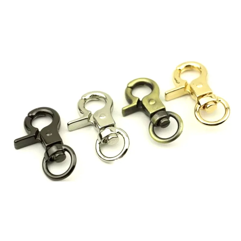 

40pcs Gunmetal swivel clasp 3/8"(9mm) swivel hook Push gate snap hook purse clasp swivel lobster clasp purse making