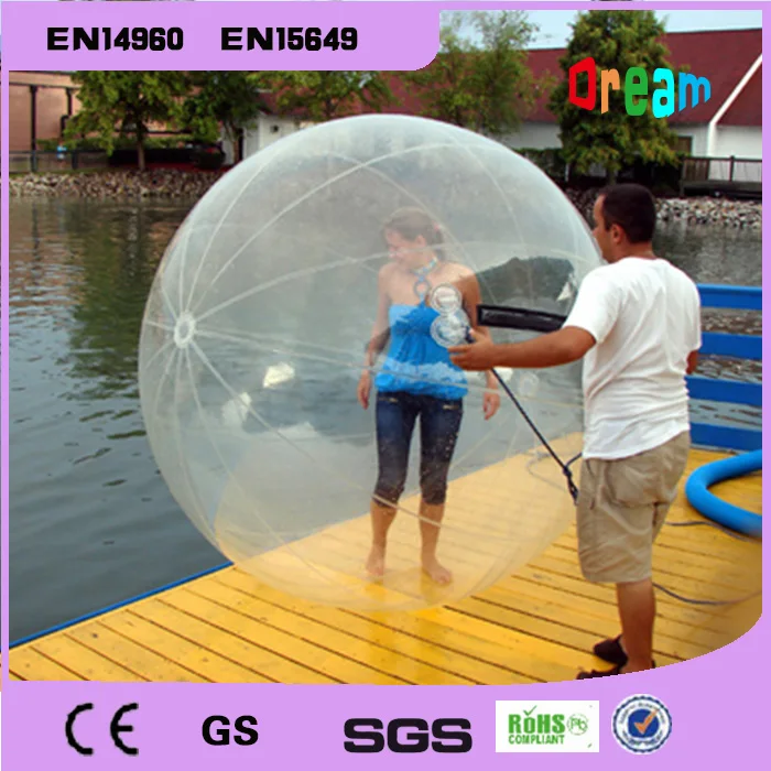 Palla da passeggio sull'acqua 2 m Wasser Laufball Palla da passeggio sull'acqua Laufball Zorb Ball Tizip Zip