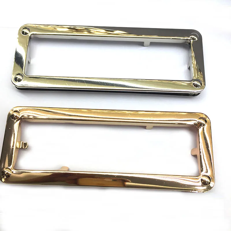 Gold Nickel Rectangle metal purse handle Retangle cut out bag handle, 15cm width