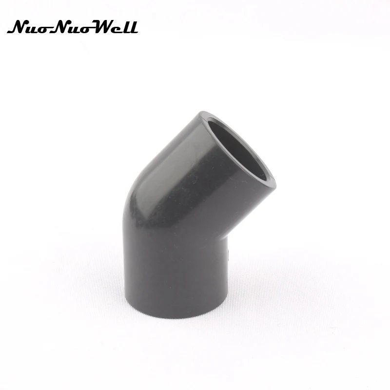 

1pcs NuoNuoWell PVC ANSI 1" 45 Degree Angle Pipe Connector Aquarium Fittings Water Tank Hose Adapter for Garden Irrigation Parts