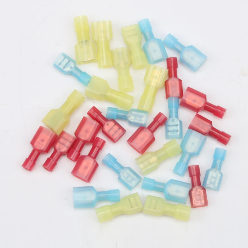 100PCS Spade Insulated Crimp Terminal Connectors 22-16A.W.G. 16-14A.W.G 12-10AWG