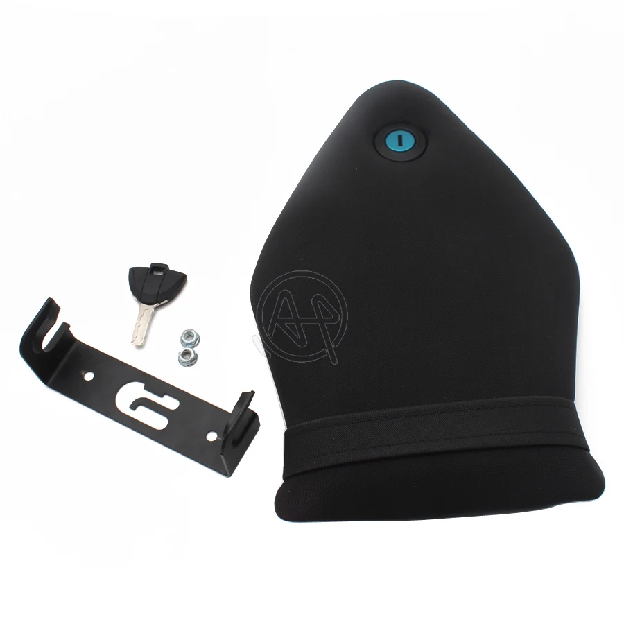 

1pcs Black PU Leather Rear Passenger Seat Pillion Back Pad With Lock For 2015-2017 BMW S1000RR Models