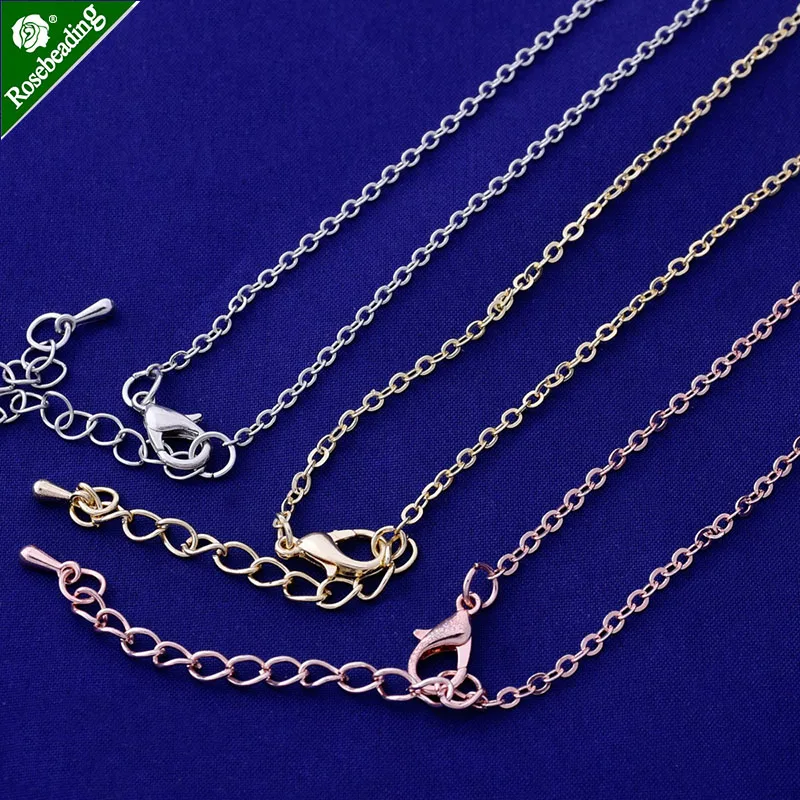 

16"(41cm) Necklace Chain Metal chains with lobster clasp Necklace Jewelry Supplies,sold 20pcs/lot