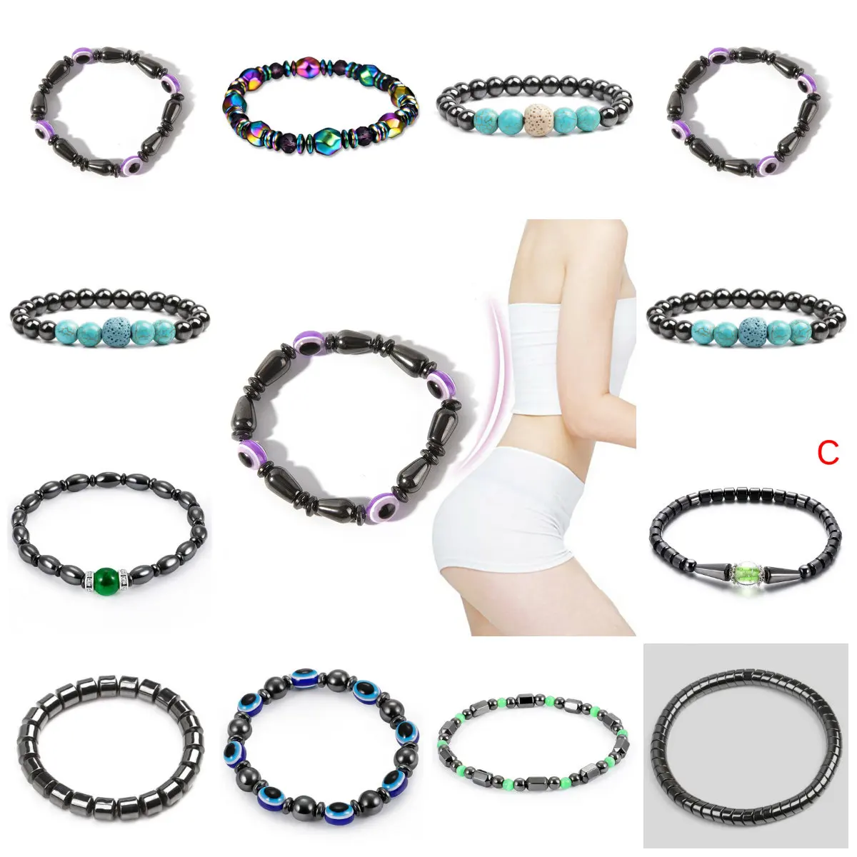 

18 Style Fashion Weight Loss Magnetic Therapy Bracelet Health Care Luxury Slimming Fat reduction Product