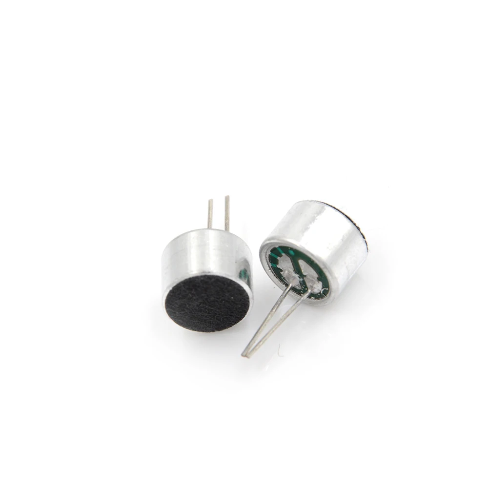 10 Buah Mikrofon Kondensor Electret Kapsul Mikrofon Mini 2 Pin Baru