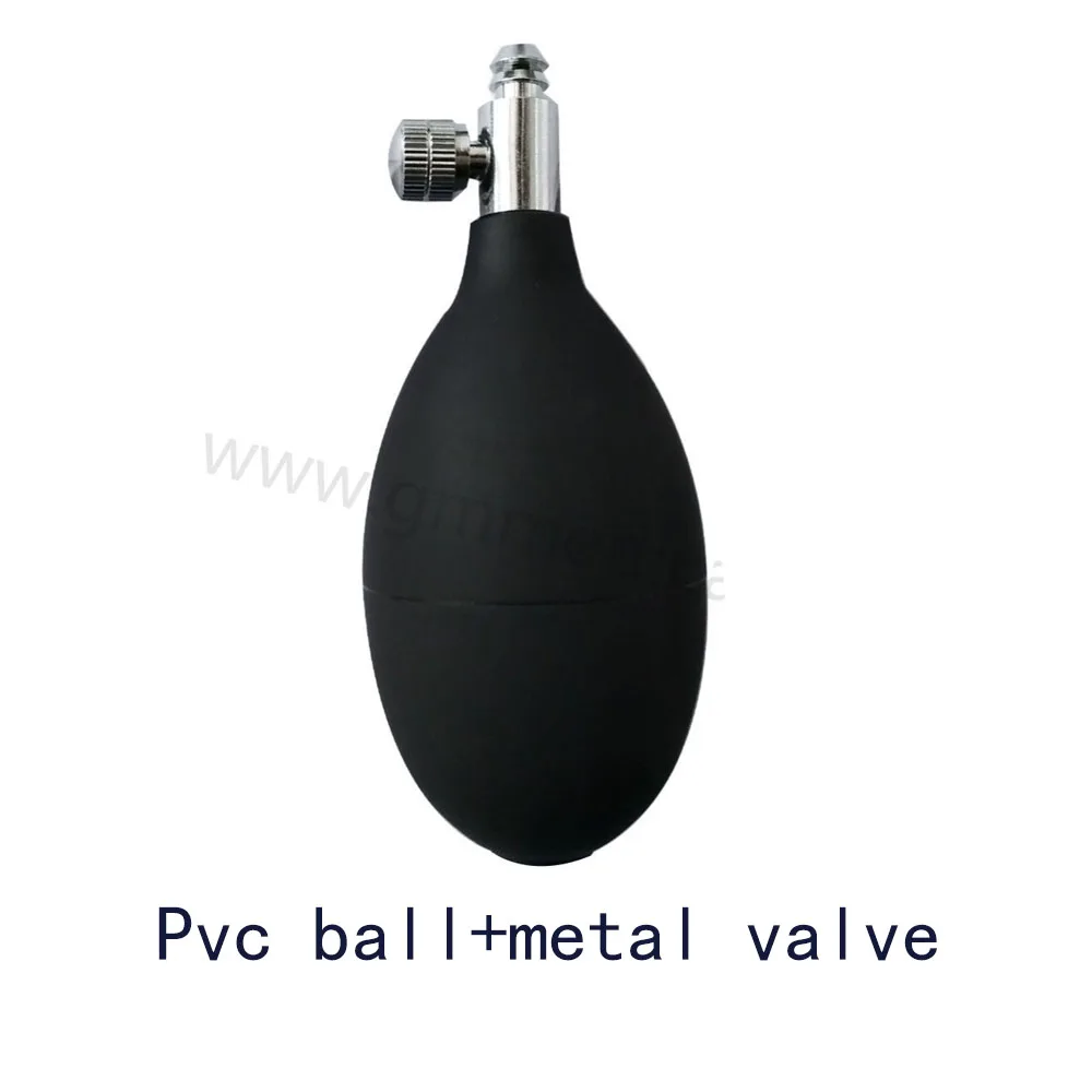 Manual Sphygmomanometer Latex/Pvc ball air inflatable bulb with metal valve use for blood pressure cuff.