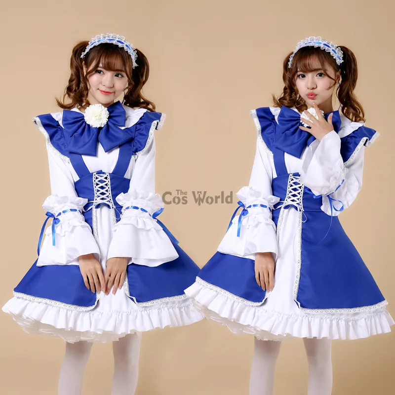 Lolita Princesse Tablier De Barrage À Manches sulf, Robe De Demoiselle D'ints, Tenues Meidofuku Uniforme Anime Cosplay Costume S-XXL