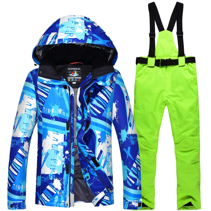 New Winter Snowboarding Men Sets Waterproof Windproof Ski Suit Climbing Skiing Warm Winter Jacket+Pant Snow Outdoor Clothes