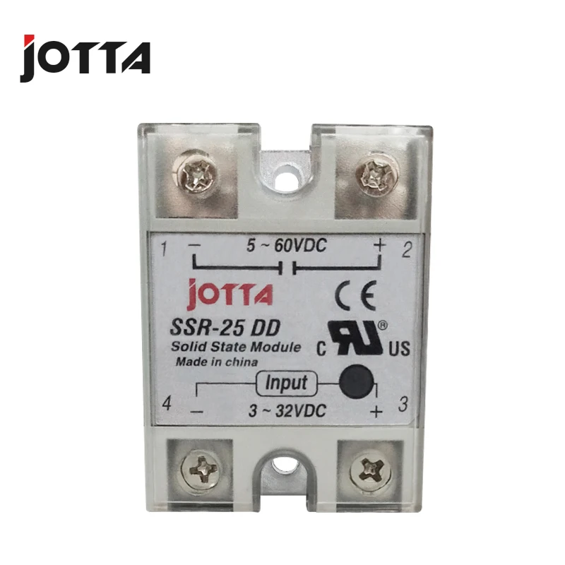 SSR -80DD DC control DC SSR white shell Single phase Solid state relay 80A input 3-32V DC output 5~60V DC