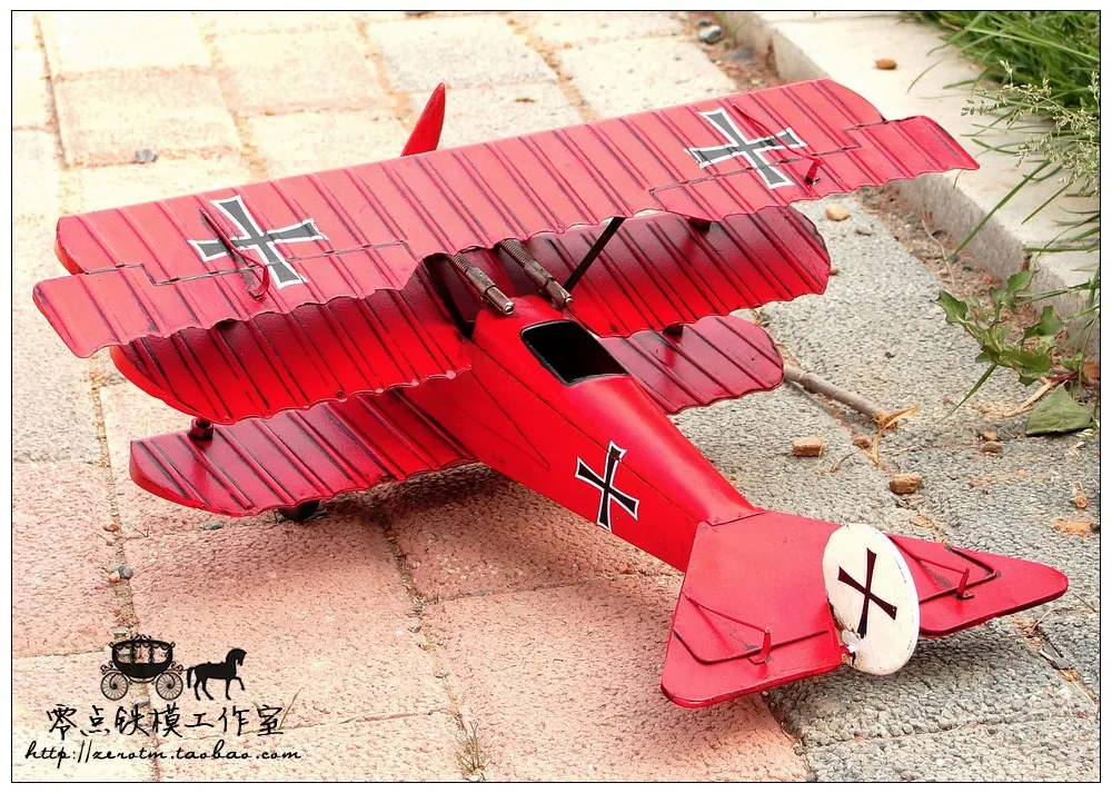 Antique tin plane ornaments handmade aircraft model aircraft accessories furnishings home decor gift