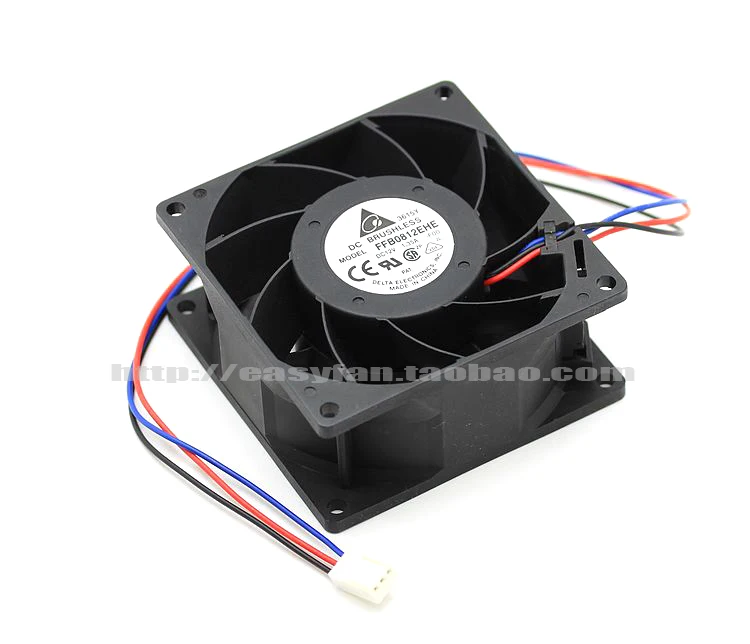 Delta Electronics FFB0812EHE SP14 DC 12V 1.35A 80x80x30mm Server Cooling Fan