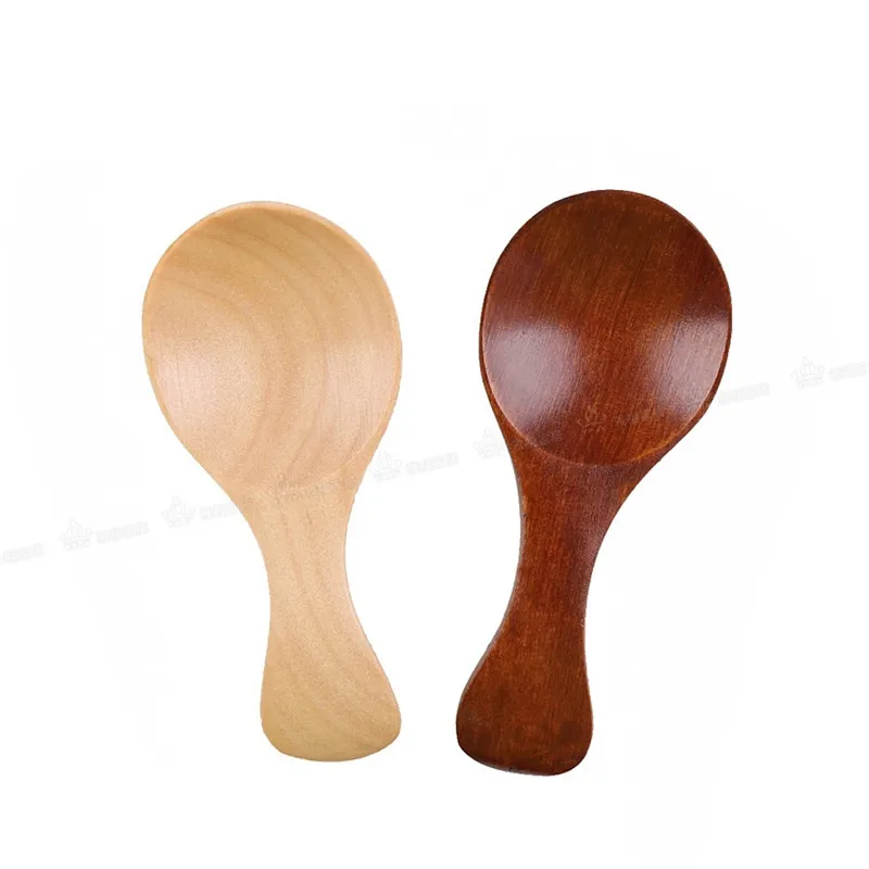 500pcs Child Milk Powder Wooden Spoon Ice Cream Milkshake Spoon Mini Sugar Spoon Salt Wood Spoons Cooking Tools Kitchen Gadgets