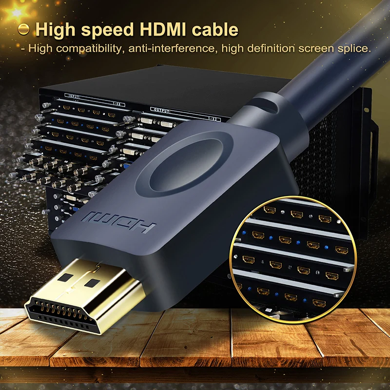 CABLETIME HDMI to HDMI Cable 90/270 Degree Angle 2K*4K 2.0 3D Pro Upgraded CL3 HDMI Cable for TV PS3 PS4 Projector Computer C122