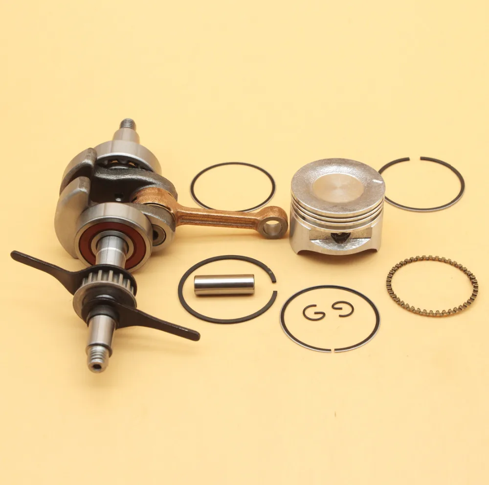 เพลาข้อเหวี่ยงเพลาข้อเหวี่ยงลูกสูบแหวน 39 มม.สำหรับ HONDA GX35 GX 35 4 มอเตอร์เครื่องยนต์ Trimmer Brushcutter อะไหล่ 13101-Z0Z-000