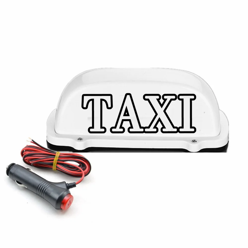 New Waterproof Taxi Light LED Roof Sign Taxi Dome Light With 3 Meter Power Plug Line Compatible With Driver Practitioners