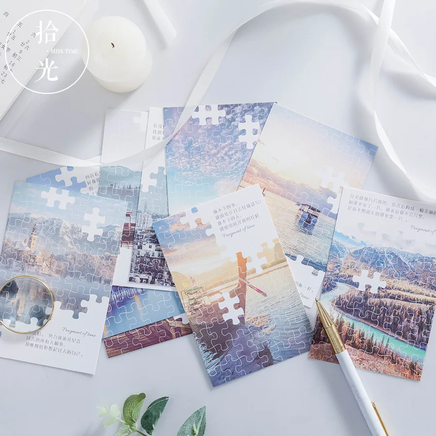 30 Sheets/Set Novelty Time Fragment Travel Photography Postcard/Greeting Card/Wish Card/Christmas Gift