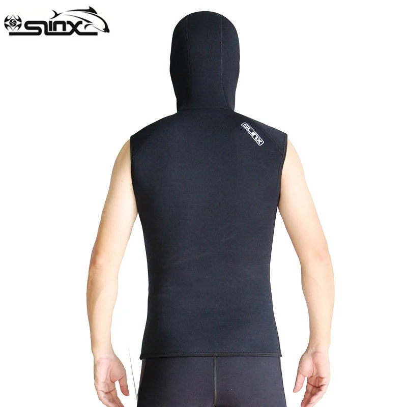 Slinx 3MM Neoprene Wetsuit Vest Have hat High Quality Basic Skin Wet Suit Black Pull Over Sleeveless Vest Snorkeling Surfing