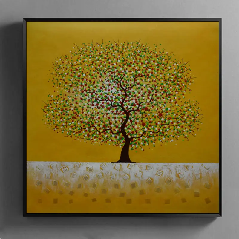

Oil Painting Canvas Hand painted Abstract Tree Wall art Picture for living room Paintings Canvas Modern Home decor #951