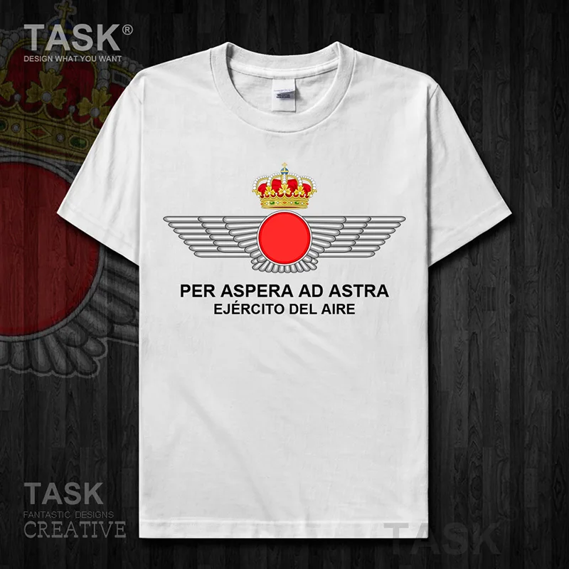 Air Force Kingdom of Spain Espana ESP Short sleeve new Tops t shirt summer Fashion country cotton   Tactical  01