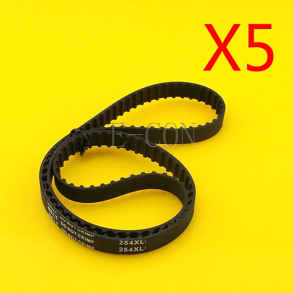 

5pcs 254XL Timing Belt L039 127Teeth Width 0.39inch(10mm) XL Positive Drive Pulley for CNC Stepper Motor and Engraving Machine