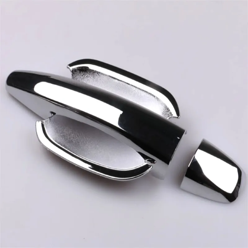 Car door handle cover and door bowl sticker strip fit for peugeot 308 307 408 207 508 206 301 2008 3008 refit electroplating cap