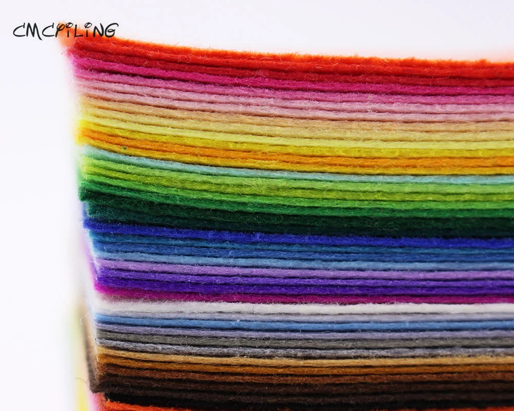 Bright Colors Square 1mm Hard Felt,For DIY Arts,Crafts & Sewing Scrapbook Hometextile,Decoration Materials