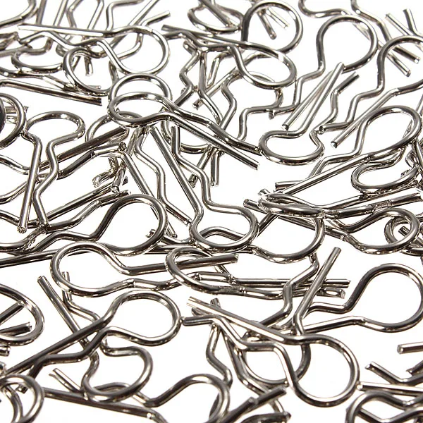 50pcs Body Shell Clip R Pins for 1/8 1/5 RC Hobby Model Car Metal fixed shell HSP HPI baja 5b parts rovan km rc cars