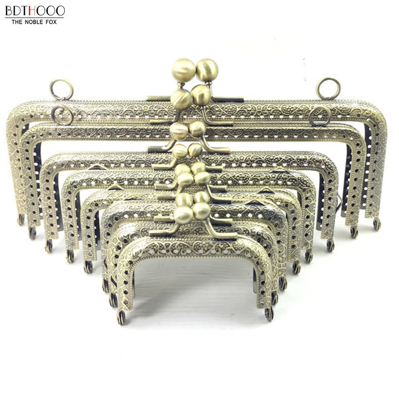 6.5-20cm Metal Frame Purse Handle Coins Bags Kiss Clasp Lock Accessories