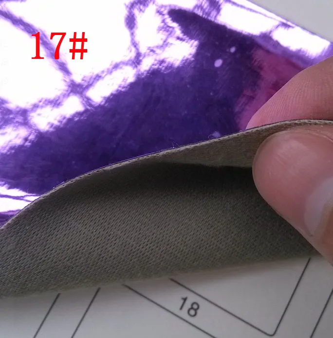 Anti Wrinkle Soft Metal Mirror Surface Synthetic TPU Holographic Leather Material Sale By Yard 91cm*137cm