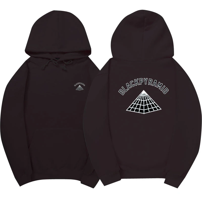 4AM Brand Chris Brown BLACK PYRAMID Hip Hop Hoodie Men And Women Sweatshirts Skateboard Street Style Cotton Tracksuit Hoodies