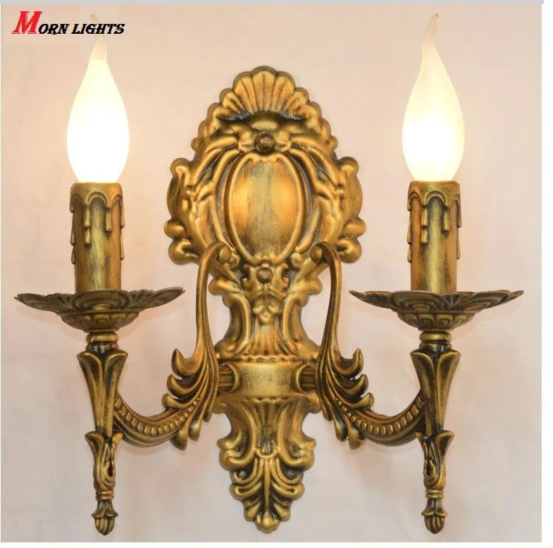 Antique Bronze Wall Sconce Light Fashion Bedroom Bedside Lamp Sconce Light Modern Antique