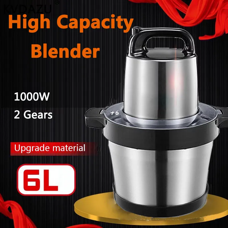 

Meat mincing machine Multi-Function Blender Food Processor Grinder Vegetable Chopper Shredder Cutter Egg Fruit Salad Blender big