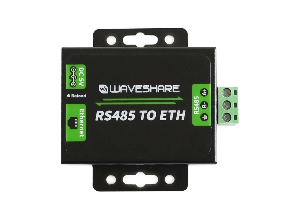 

Waveshare RS485 to Ethernet Converter High-stability Upgradable Cortex-M0 Processor 5~7V Power Supply