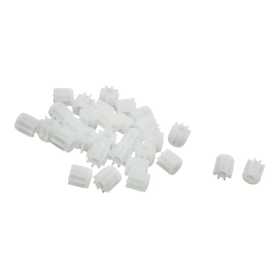 BIFI Hot 30Pcs 0.5 Modulus 8 Teeth Plastic Gear Cog for 2mm Toy Car Motor Shaft