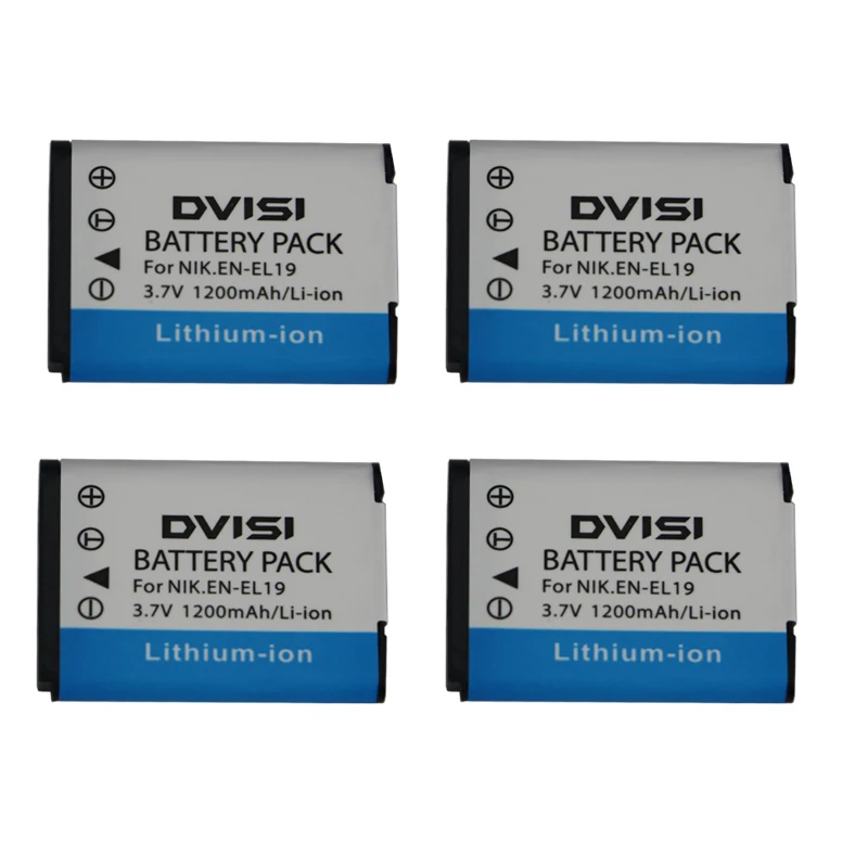 3.7V 1.2Ah EN-EL19 ENEL19 Camera Battery for Nikon Coolpix S3100 S3200 S3300 S4100 S4200 S4300 S4400 S5200 S6400 S6500